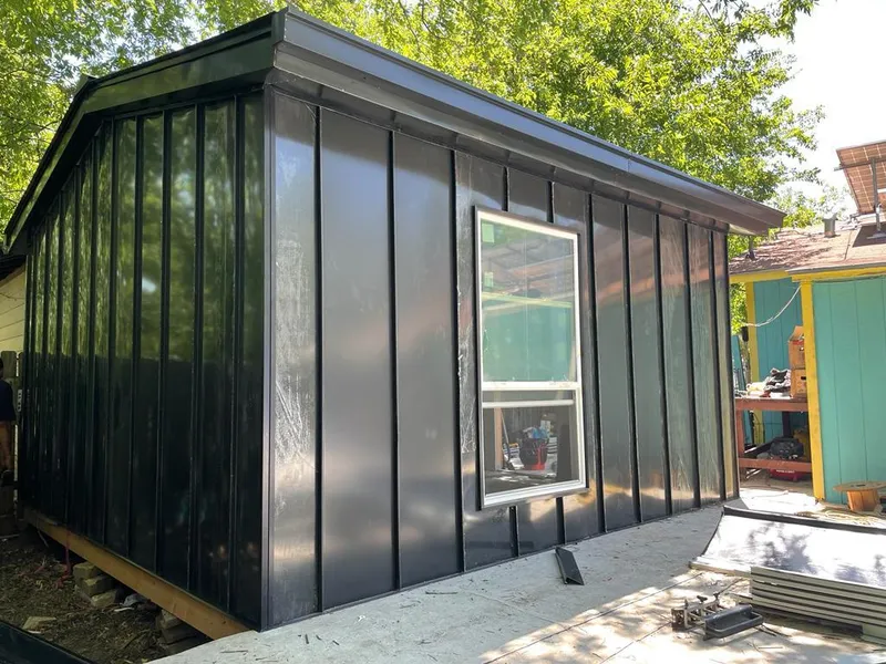 Black standing seam metal wall panels for Roof Inspection in Palm Desert